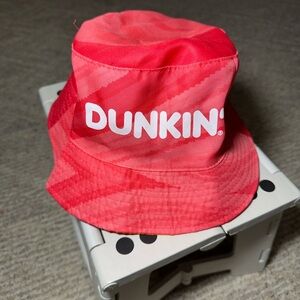 Dunkin' Red/ Orange Reversible Bucket Hat